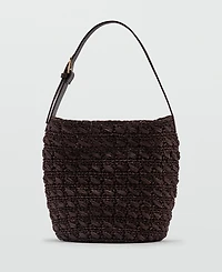 Mango Women's Natural Fiber Shopper Bag