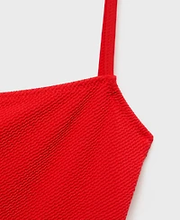 Mango Women's Ribbed Strap Swimsuit