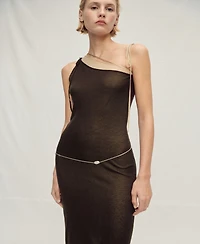 Mango Women's Combined Lyocell Knit Dress