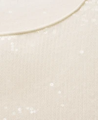 Mango Women's Short-Sleeved Sequin Knitted Sweater