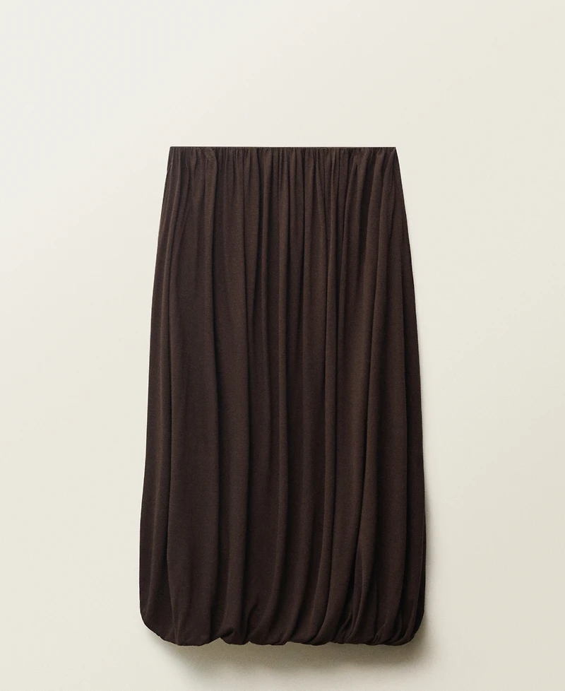Mango Women's Puffed Hem Wool Blend Skirts