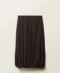 Mango Women's Puffed Hem Wool Blend Skirts