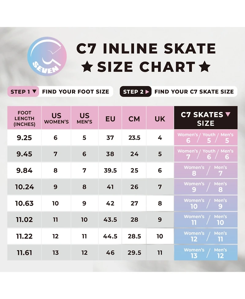 C7skates Dark Magic Quad Roller Skates (Femme Fatale