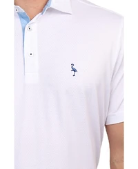 Tailorbyrd Men's Melange Mesh Performance Polo