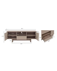 Manhattan Comfort Ella 59.1" Modern 5-Shelf Tv Stand Fits TVs up to 55"