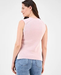 Nautica Jeans Women's Pleated V Neck Sweater