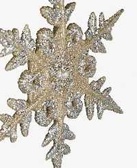 Holiday Lane Christmas Giltters Silver Snowflake Ornament, Macy's Exclusive