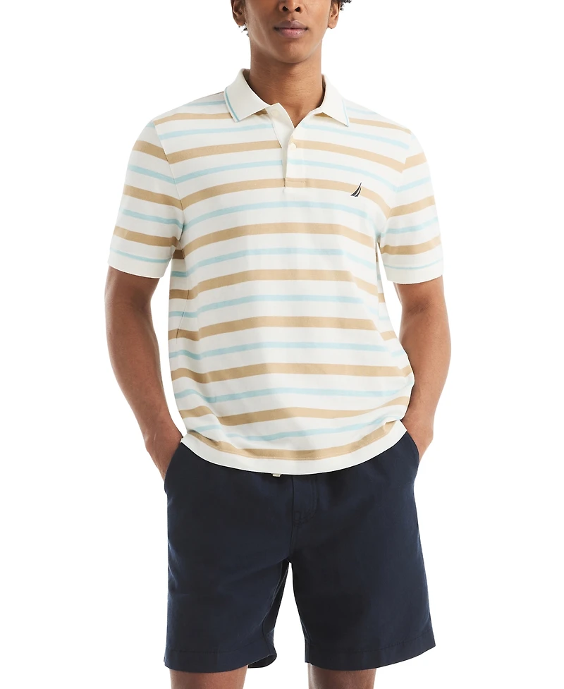Nautica Men's Birdseye Stripe Polo Shirt