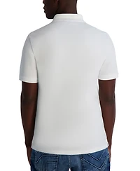 Karl Lagerfeld Paris Men's Short Sleeve Head Logo Pique Polo Shirt