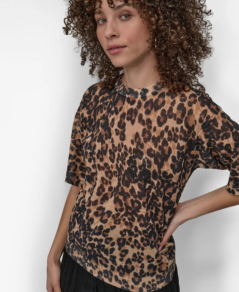Dkny Women's Summer Cheetah Sweater