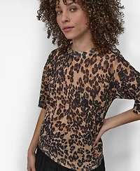 Dkny Women's Summer Cheetah Sweater