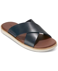 Cole Haan Men's Nantucket Cross Strap Slip-On Slide Sandals