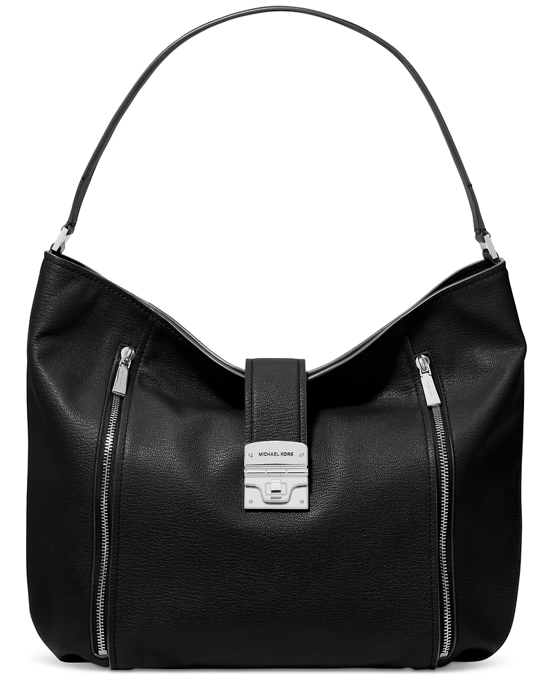 Michael Kors Addie Extra Large Leather Hobo Shoulder Bag