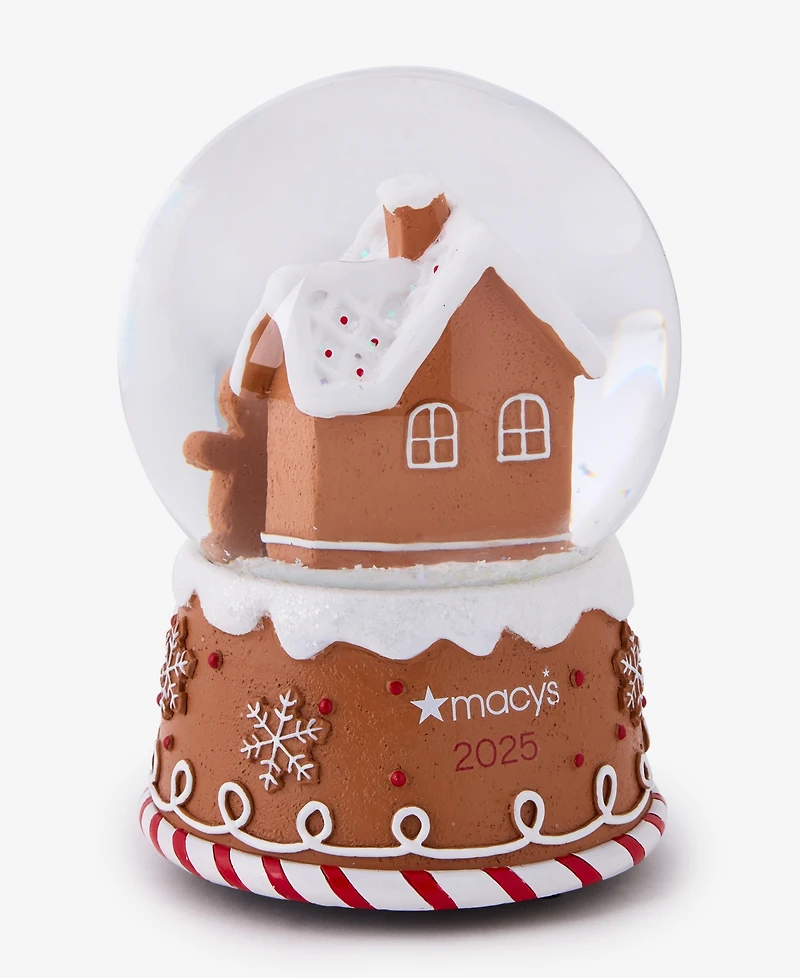 Holiday Lane Heritage Gingerbread House Musical Snow Globe, Macy's Exclusive
