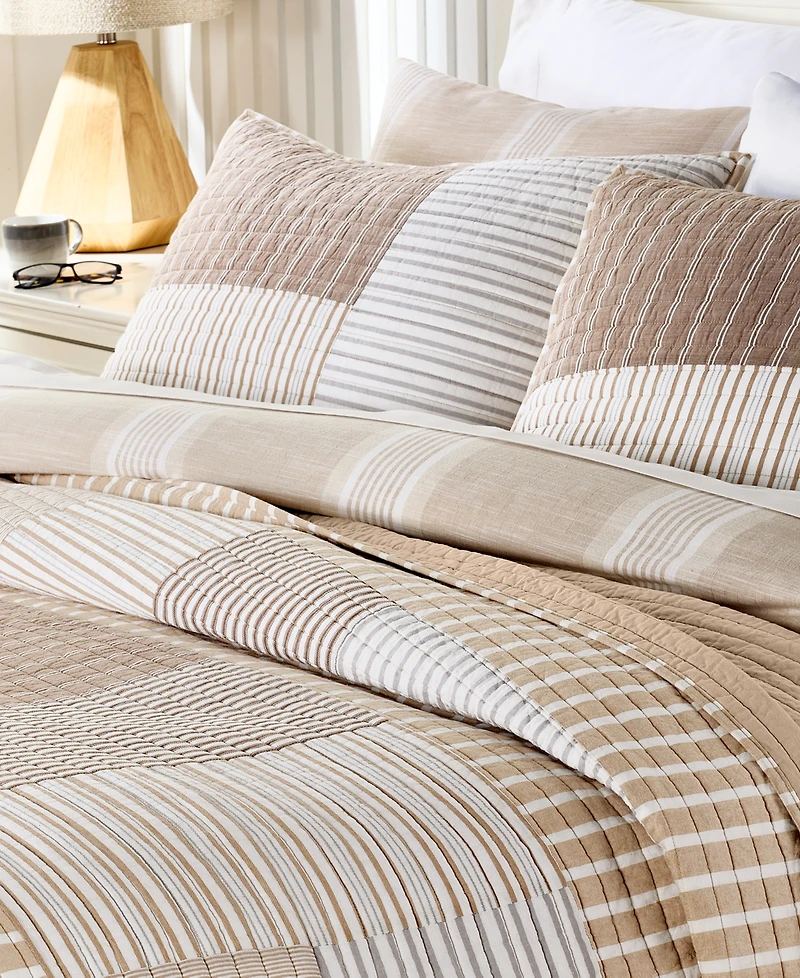 Charter Club Seaside Patchwork 3-Pc. Quilt Set, King, Exclusively at Macy's