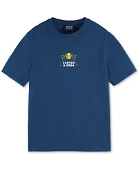 Scotch & Soda Men's Short Sleeve Double Graphic Crewneck T-Shirt