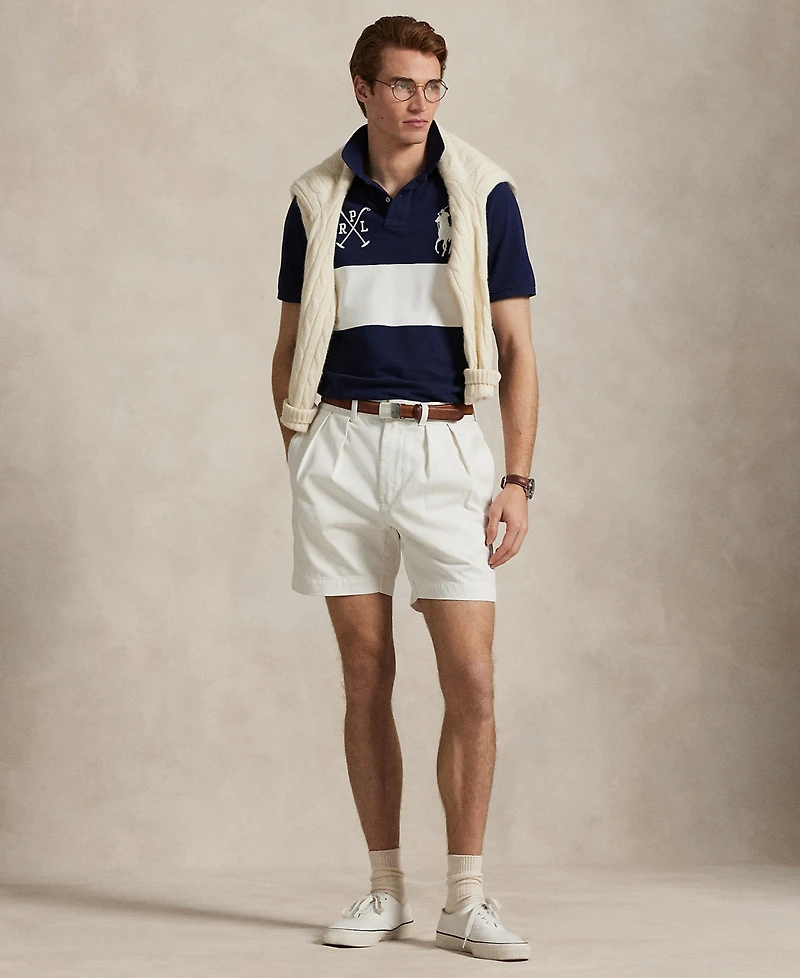 Polo Ralph Lauren Men's Custom Slim Fit Big Pony Mesh Polo Shirt