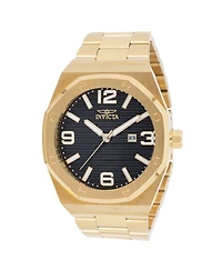 Invicta Men's 45783 Huracan Quartz 3 Hand Black Dial Watch