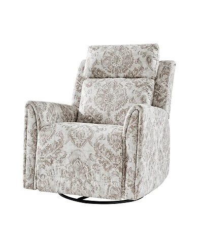 Alfons Swivel And Rocker Power Recliner With Headrest