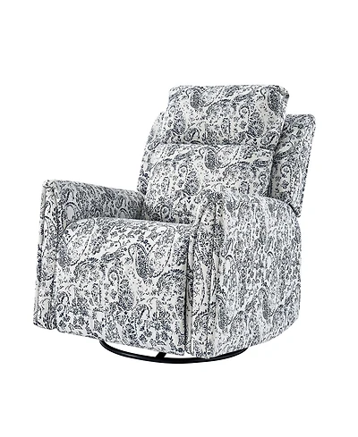 Alfons Swivel And Rocker Power Recliner With Headrest