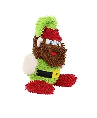 Mighty Microfiber Ball Med Elf, Durable Squeaky Christmas Dog Toy