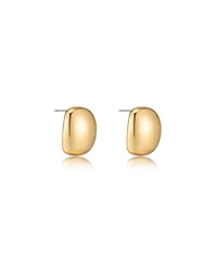 Ettika Minimal Curved Square Stud Earrings