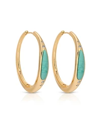 Ettika Turquoise Solstice Hoops