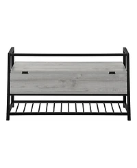 Storage Bench with Flip Top for Entryway Bedroom or Living Room Seating