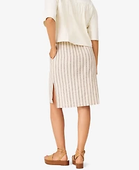 Cable & Gauge Women's Linen Blend Maxi Skirt