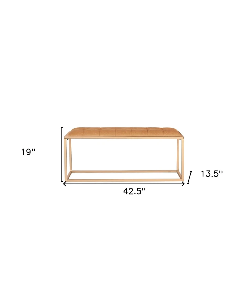 Fabric Upholstered Bench for Bedroom Seating or Decorative Accent