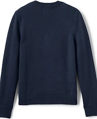 Lands' End Men's Cotton Modal Button Front Cardigan Sweater