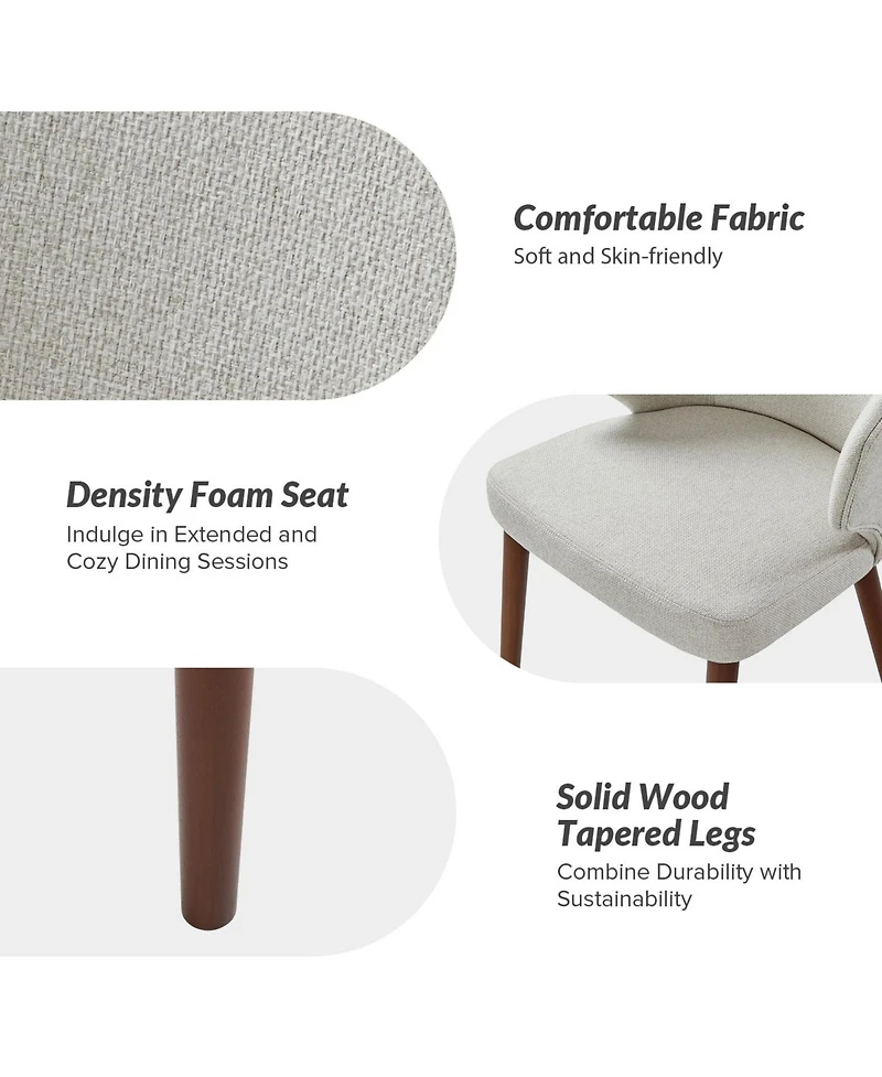 Mid-century Modern Upholstered Dining Chair