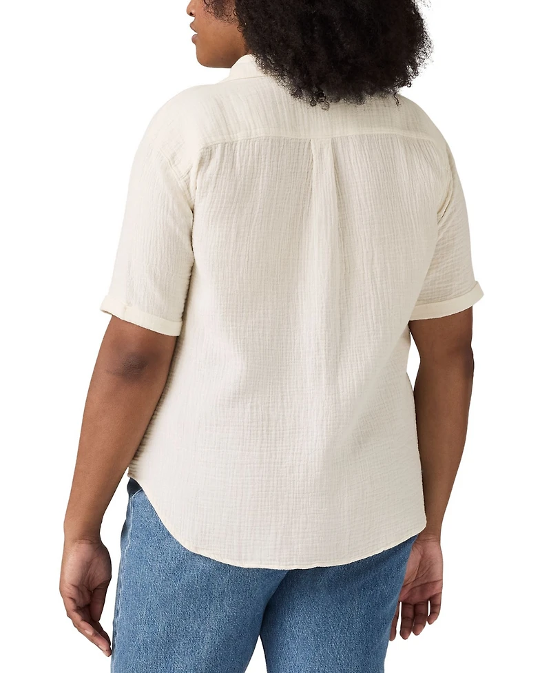 Levi's Plus Darlene Cotton Short-Sleeve Shirt