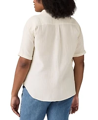 Levi's Plus Darlene Cotton Short-Sleeve Shirt
