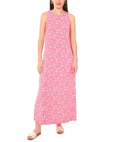 Vince Camuto Women's Ditsy-Print Sleeveless Maxi Dress