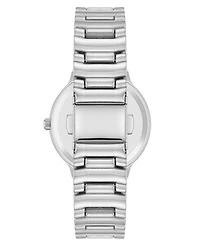 Anne Klein Women's Quartz Essential Round Silver-Tone Metal Alloy Watch, 32mm