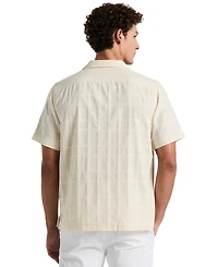 Original Penguin Men's Slim-Fit Dobby Check Camp Short-Sleeve Shirt