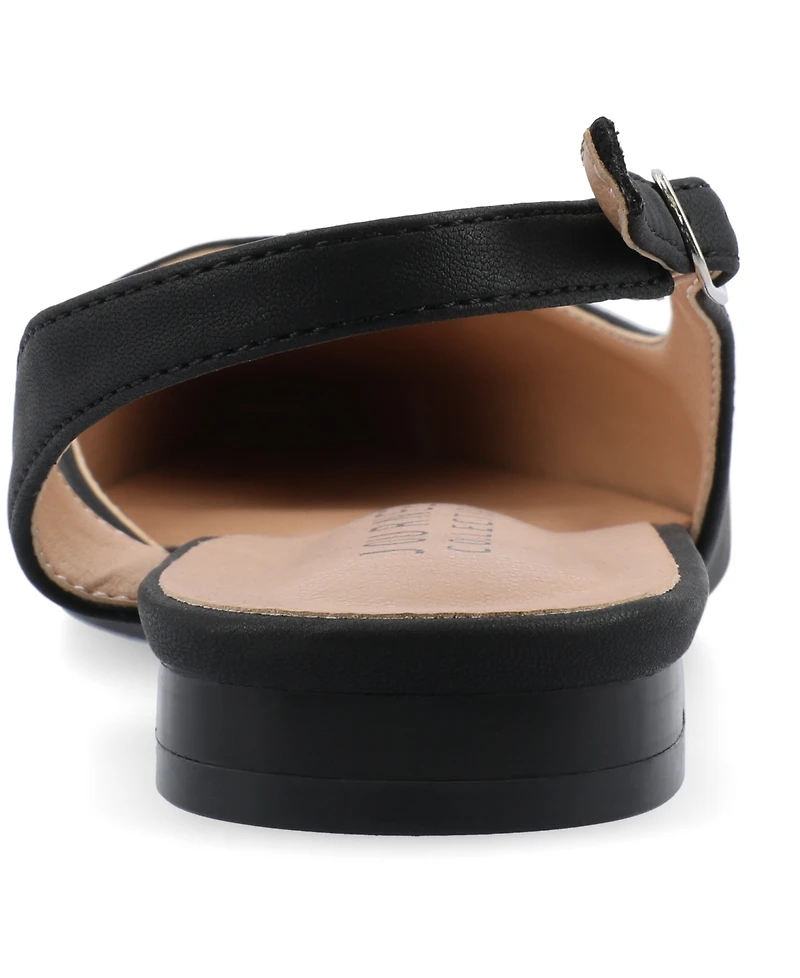 Journee Collection Women's Daphnne Pointed Toe Slingback Flats