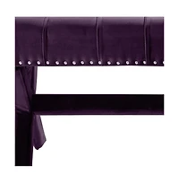 Upholstered Velvet Bench – Elegant Bedroom or Entryway Seating with Soft Cushion and Sturdy Frame
