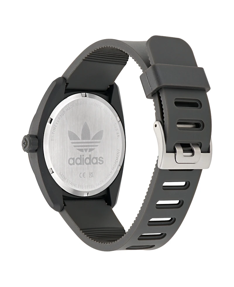 adidas Unisex Analog Black Polyurethane Watch, 42mm