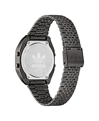 adidas Unisex Digital Black Stainless Steel Watch, 36mm