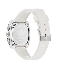 adidas Unisex Chronograph White Polyurethane Watch, 39mm