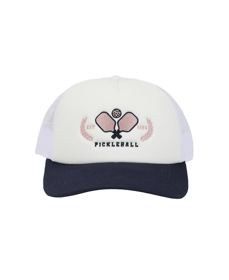 Generic Men's Pickleball Paddles White Foam Trucker Hat