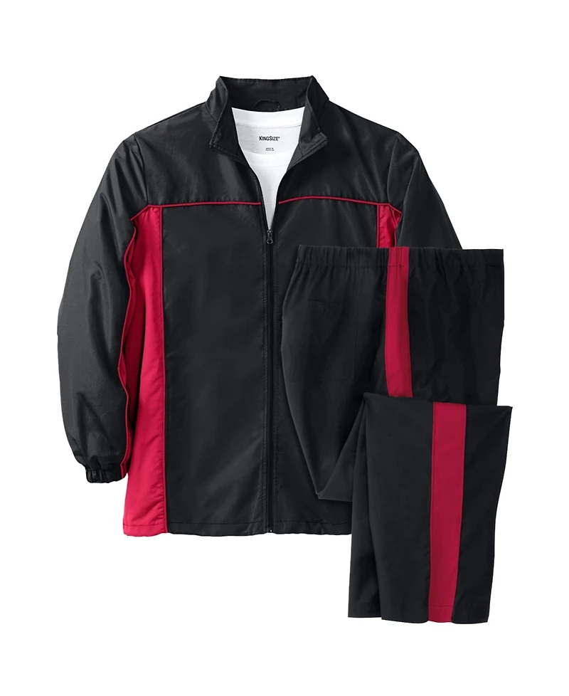 KingSize Big & Tall Long Sleeve Colorblock Tracksuit