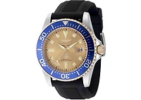 Invicta Men's 48216 Pro Diver Quartz 3 Hand Gold Dial Watch