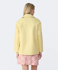 Furniq Uk Women's Mid-Length Leather Jacket, Created for Macy s