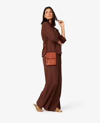 Cable & Gauge Women's Patch Pocket Linen Blend Jacket