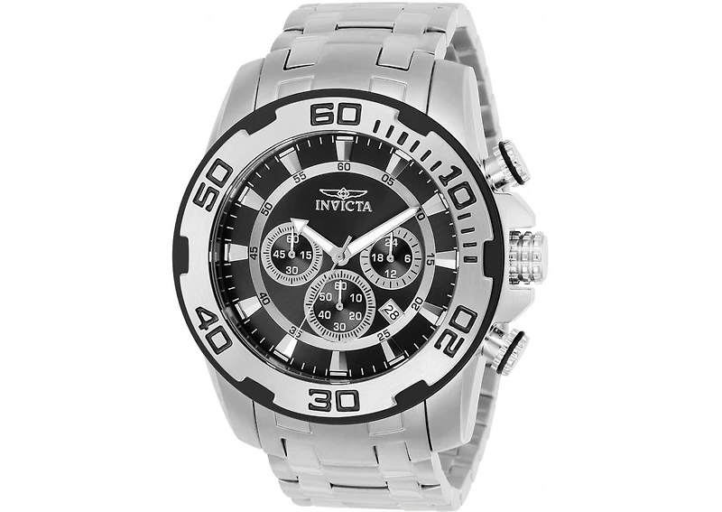 Invicta Men's 22318 Pro Diver Quartz Chronograph Black Dial Watch