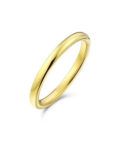 Bling Jewelry Thin Dome Titanium Eternity Band Ring Polished Comfort Fit 2MM