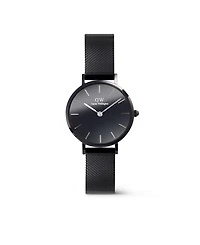 Daniel Wellington Women's Analog Black Stainless-Steel Watch, 28mm